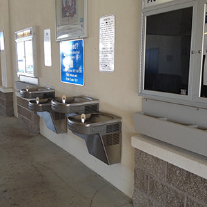 rest area water fountains